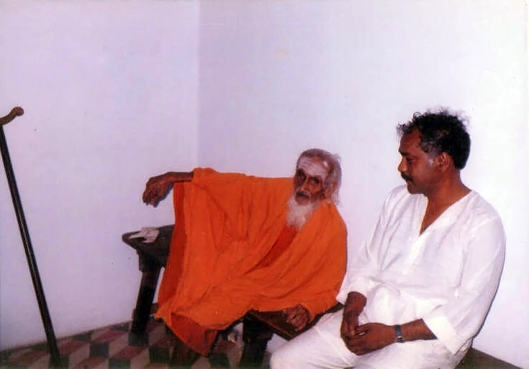 Ram and Dr Shuddhananda Bharati in 1989